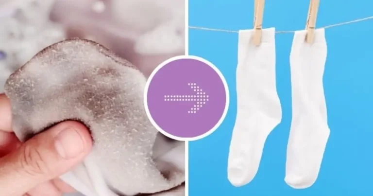 How to wash dirty socks