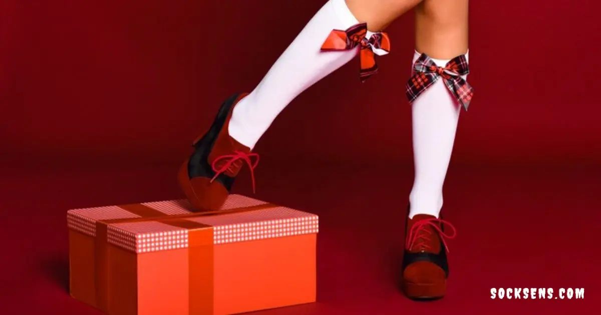 A person confidently showcasing stylish sock garter wear, demonstrating various ways to incorporate them into different outfits. Rocking Sock Garters with Confidence